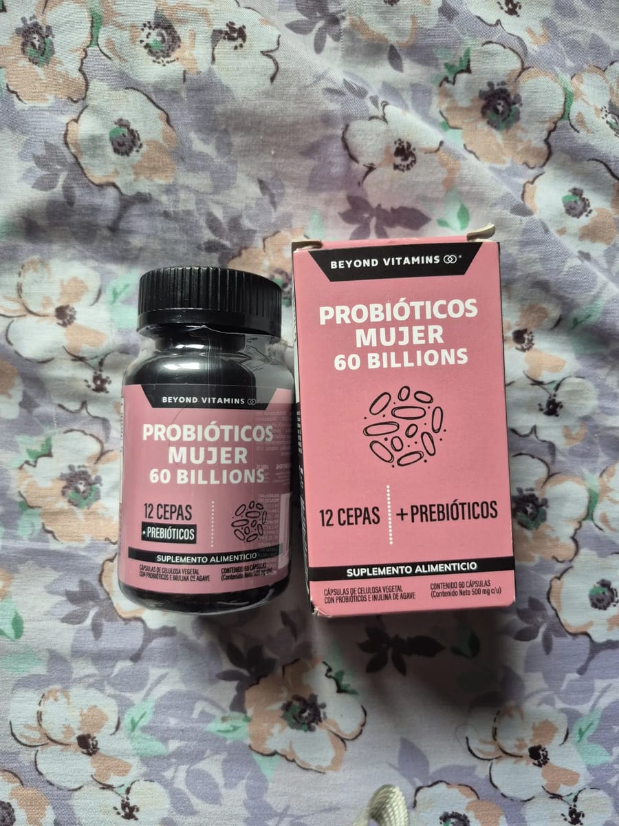 Customer photo review of Probioticos mujer 60 billions - 60 cápsulas
