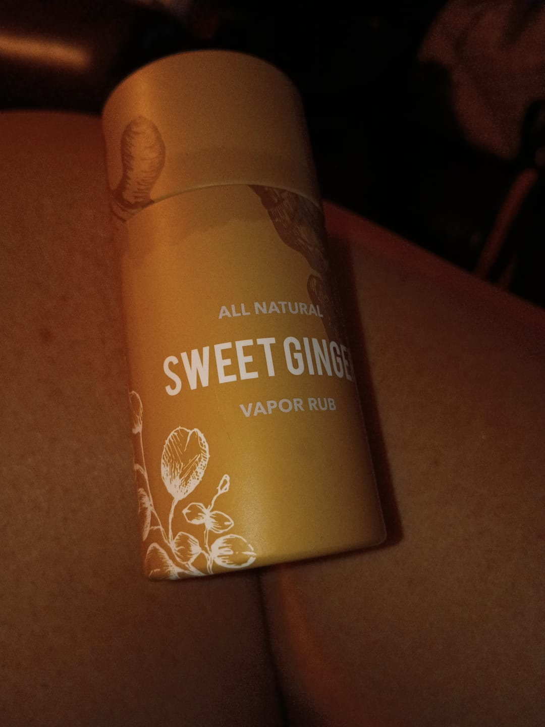 Customer photo review of Sweet Ginger Vapor Rub Stick