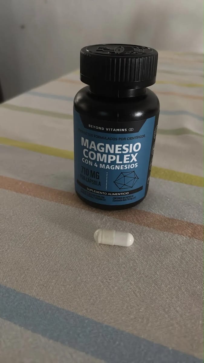 Customer photo review of Magnesio complex con 4 magnesios - 180 cápsulas