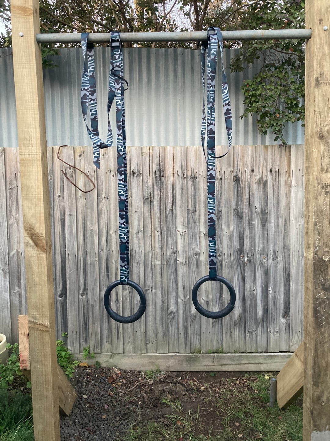 Customer photo review of Premium Outdoor Gymnastic Rings