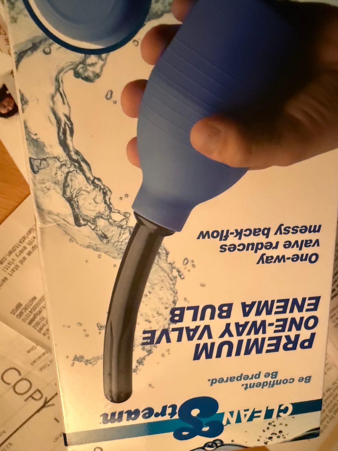 Customer photo review of Premium One-Way Valve Enema Douche