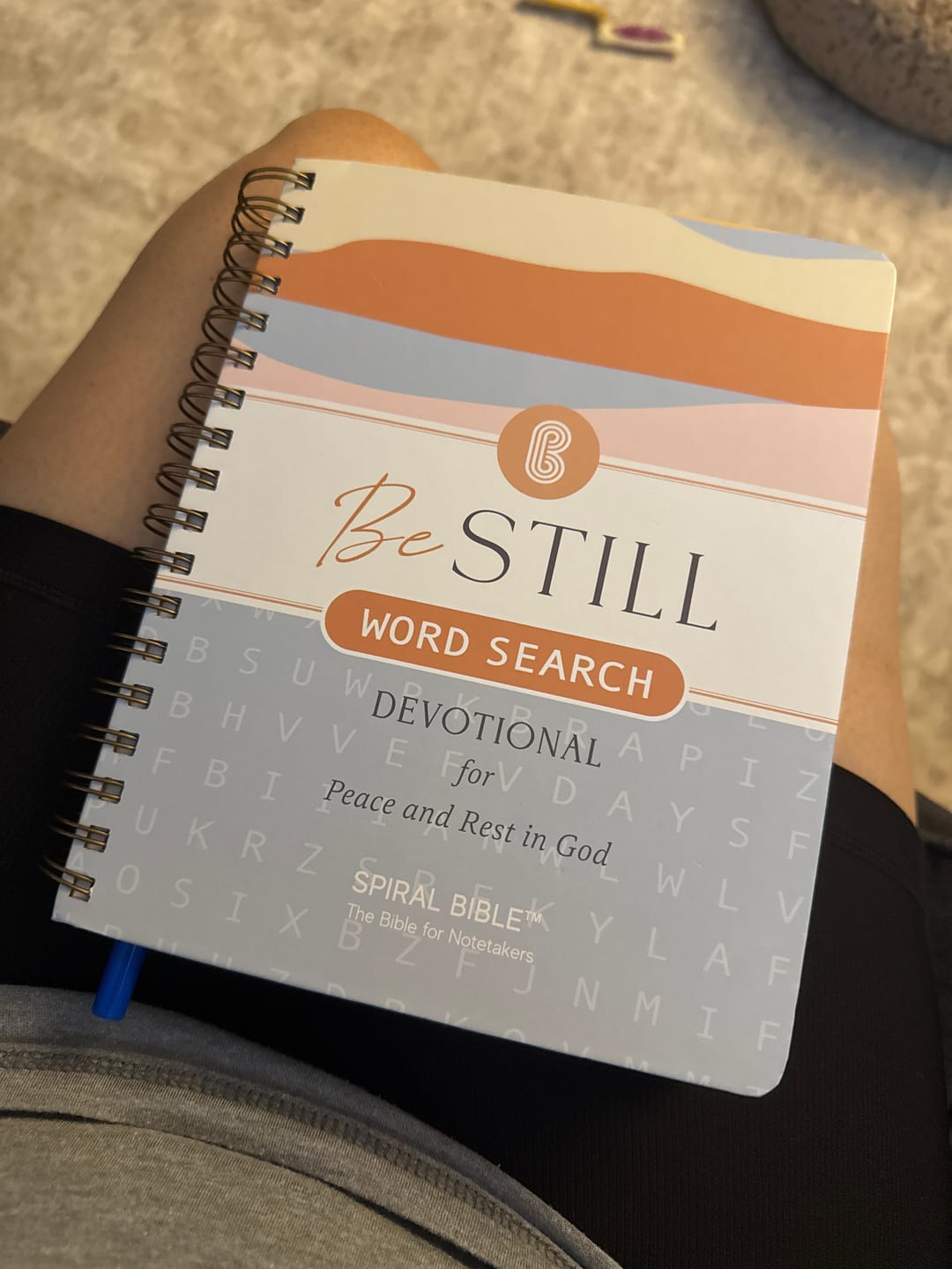 Customer photo review of Be Still: Word Search Devotional for Peace & Rest in God
