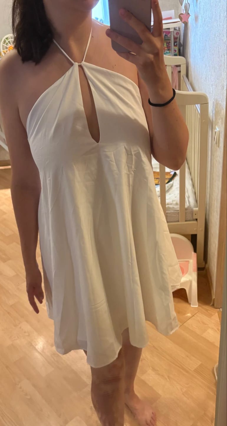 Customer photo review of Sophie Halter Mini Dress