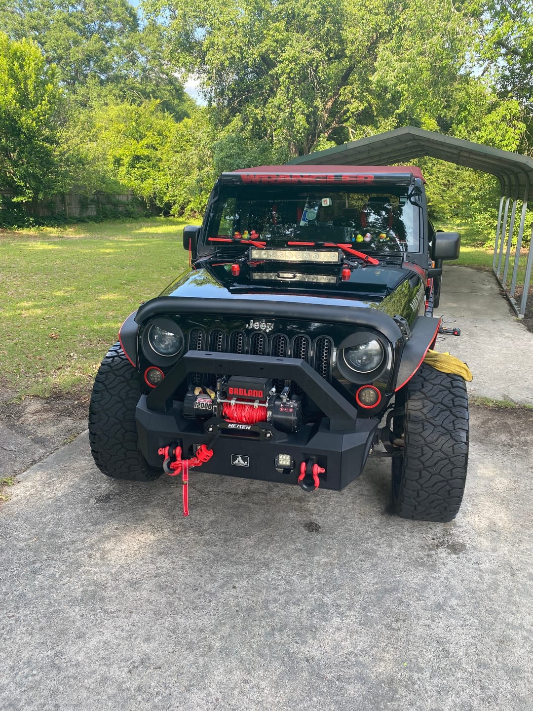 Customer photo review of Light Bar Cover | Dual Row 52"