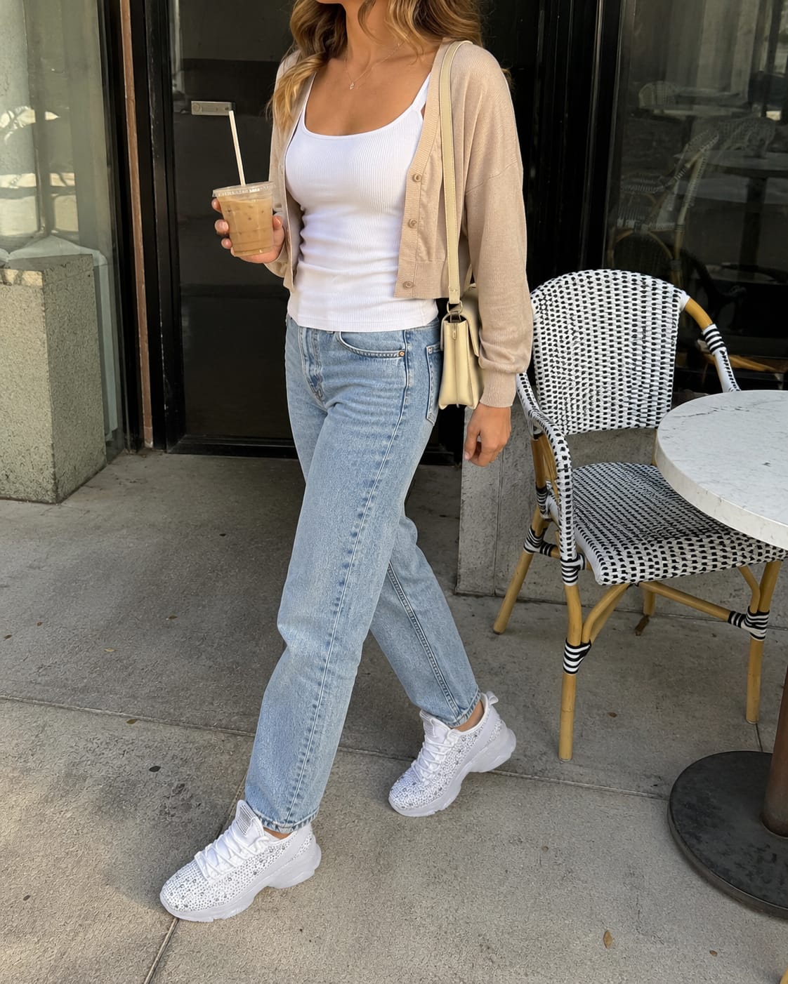 Customer photo review of Lucky Step Rhinestone Slip-On Sneakers
