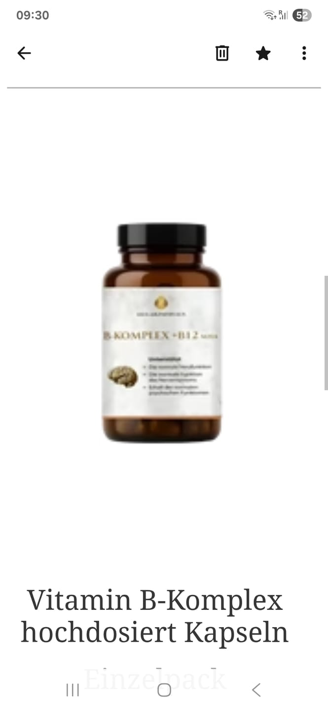 Customer photo review of Vitamin B-Komplex hochdosiert Kapseln