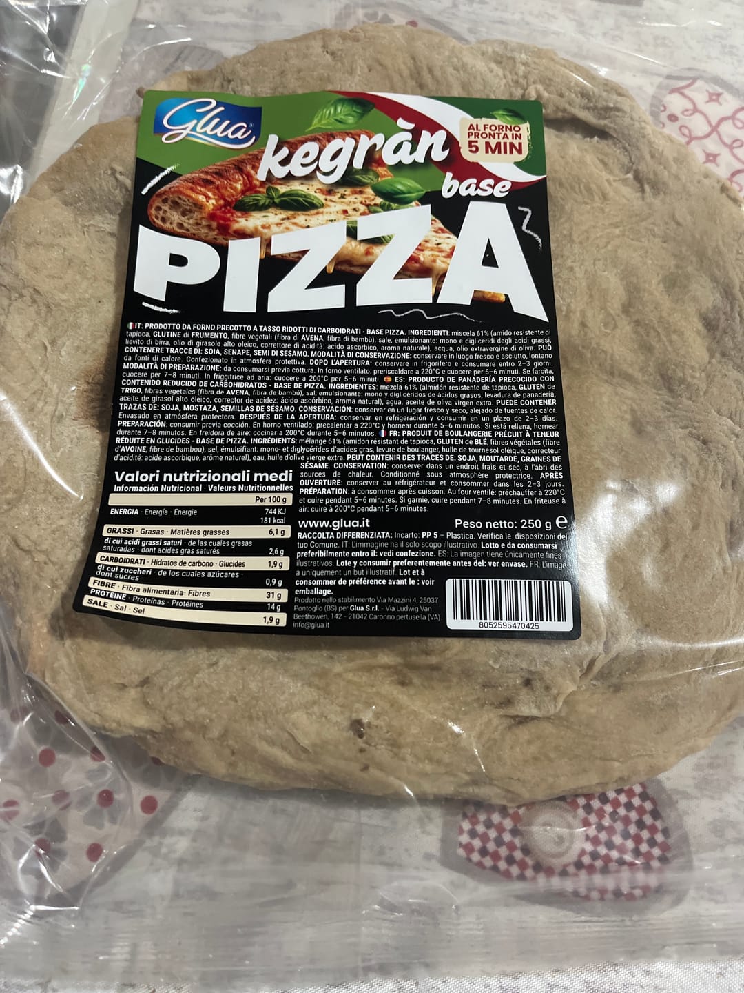 Customer photo review of Base Pizza proteica