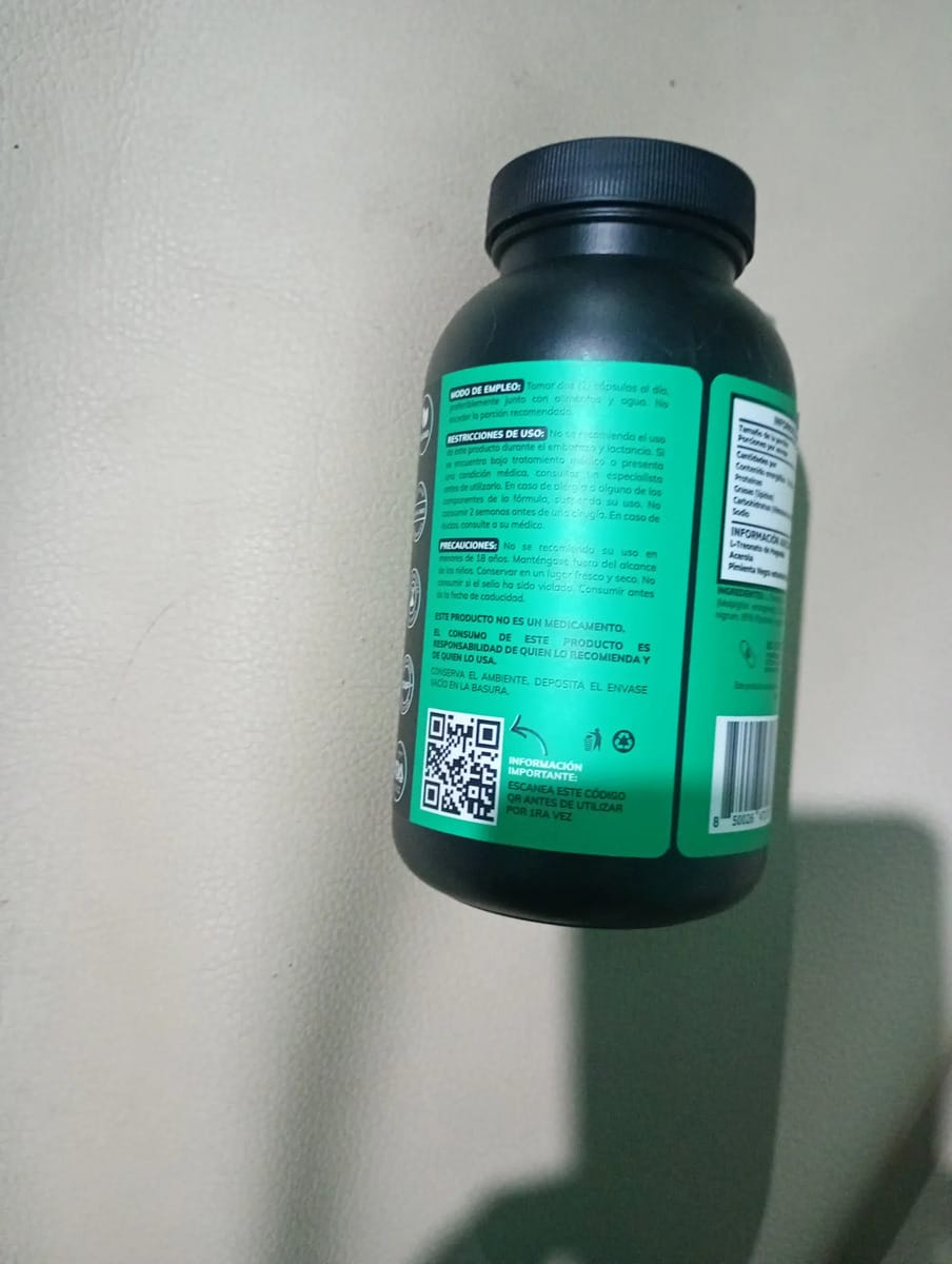 Customer photo review of Probióticos 60 billions (Con prebióticos) - 60 cápsulas