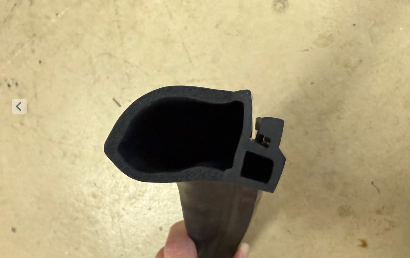 Customer photo review of Overhead Door Thermacore Bottom Weather Seal