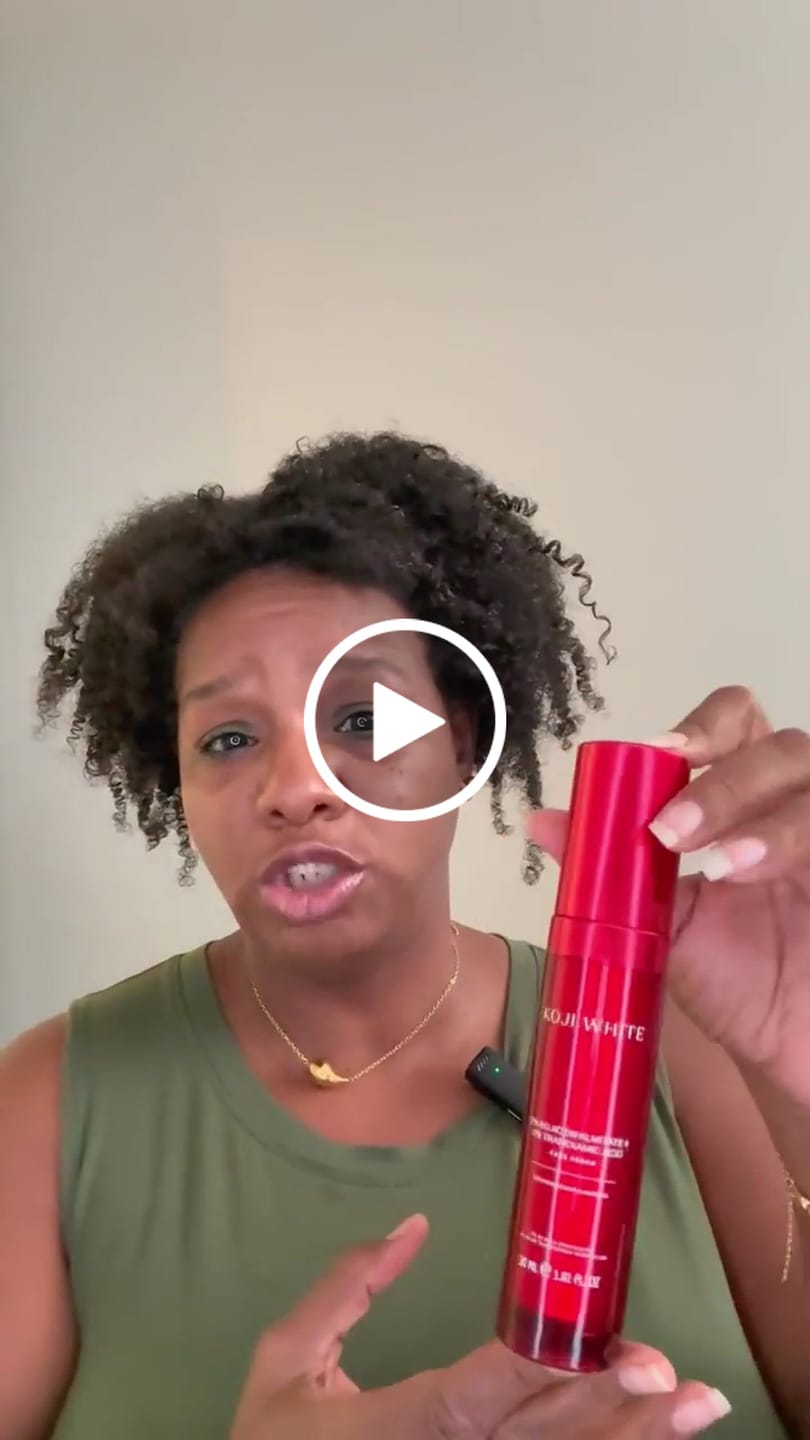 Customer video review of Kojic Acid & Tranexamic Acid Serum
