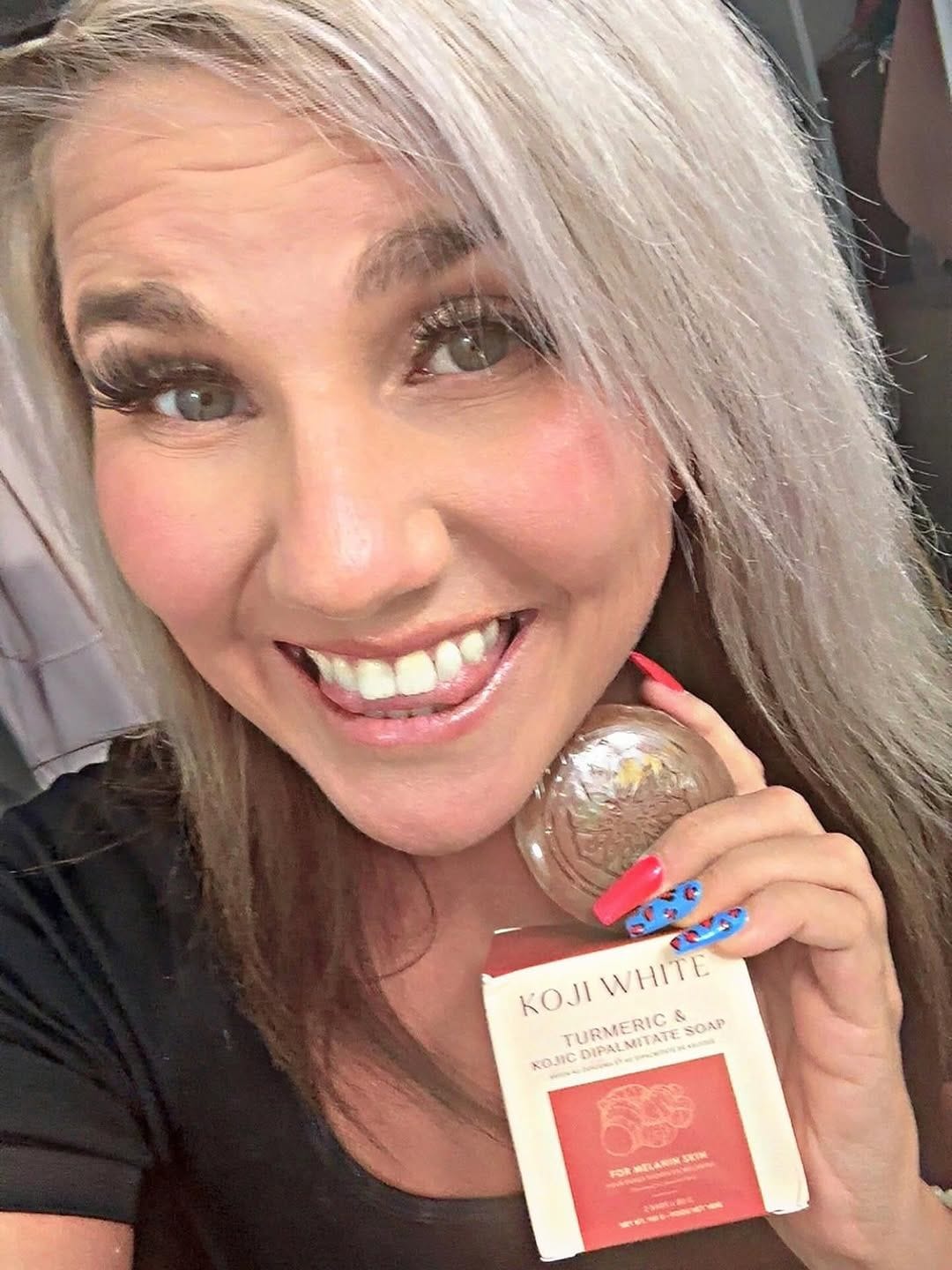 Customer photo review of Turmeric & Kojic Acid Soap