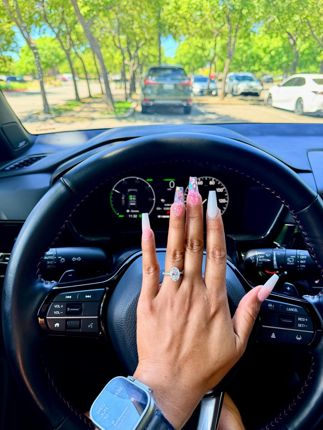 Customer photo review of S925 4.0Ct Oval Cut Classic Hidden Halo Pavé Engagement Ring Promise Ring