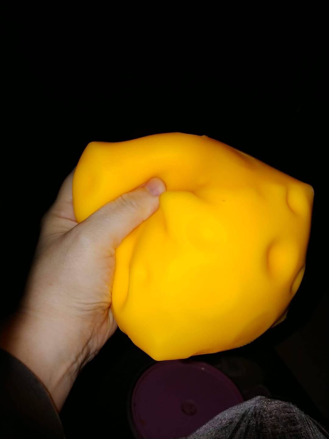 Customer photo review of Giant Durable Squishy Cheese