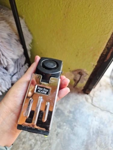 Customer photo review of Portable Door Stop Security Alarm