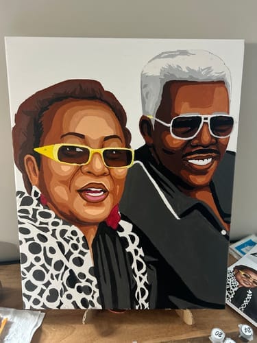 Customer photo review of Couples Paint Kit