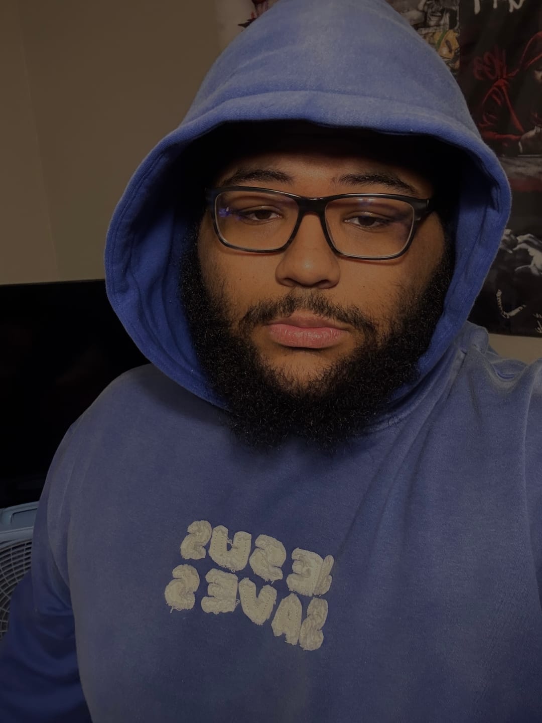 Customer photo review of Jesus Saves Patchwork Hoodie