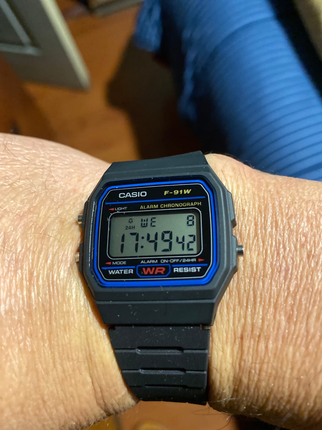 Customer photo review of Reloj Casio Vintage F-91W-1JH Packaging JDM