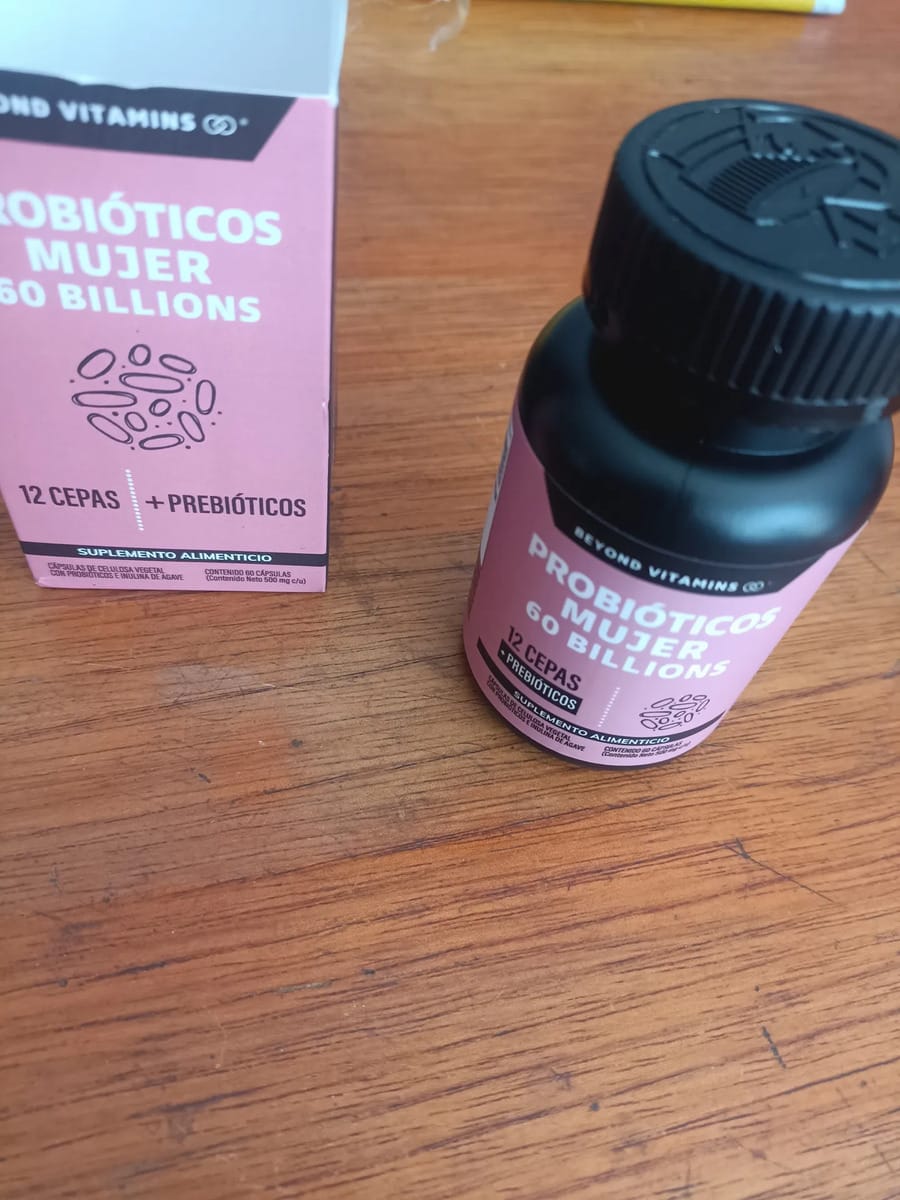 Customer photo review of Probioticos mujer 60 billions - 60 cápsulas