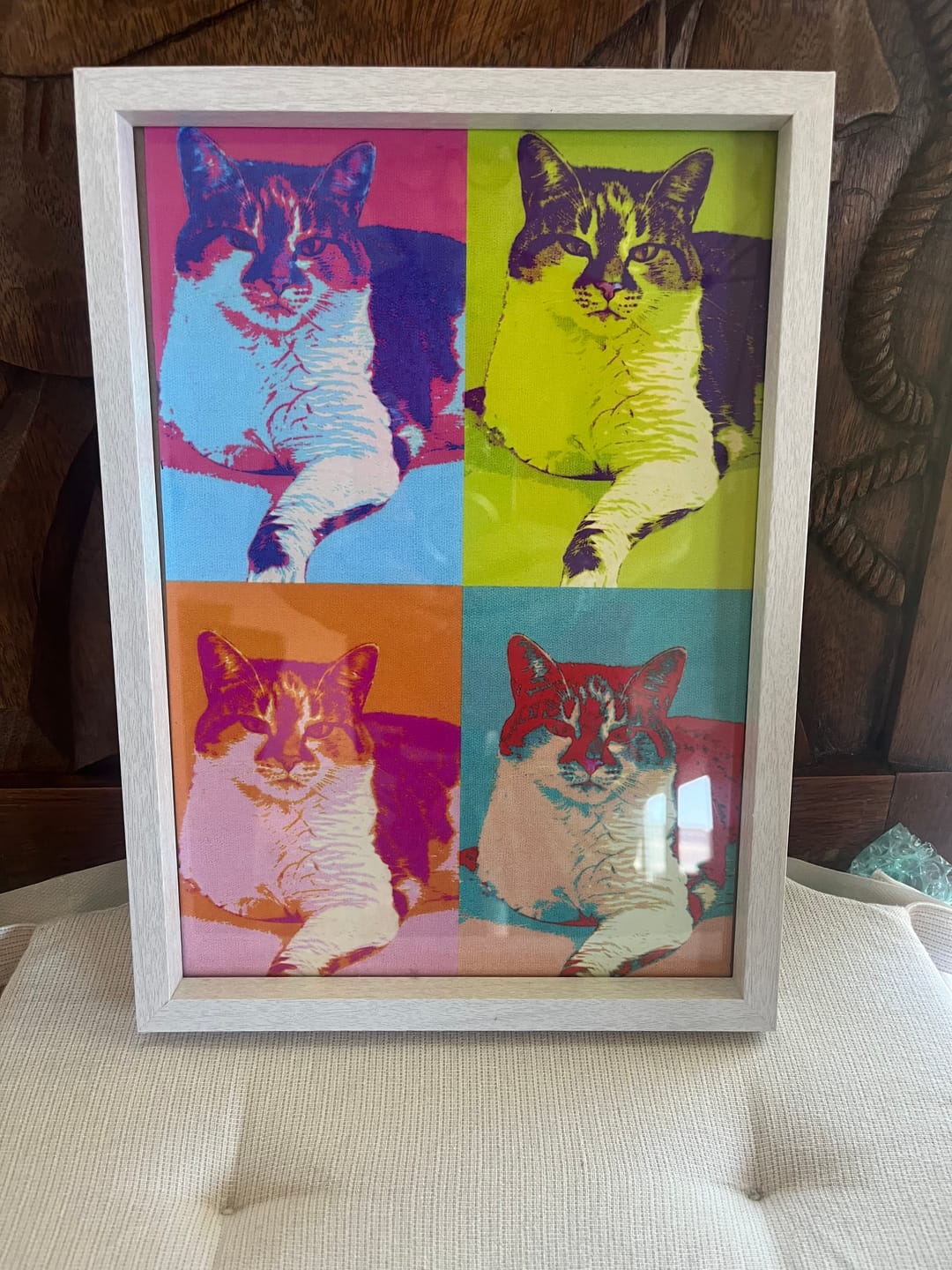 Customer photo review of Carrés de couleur - Poster personnalisé