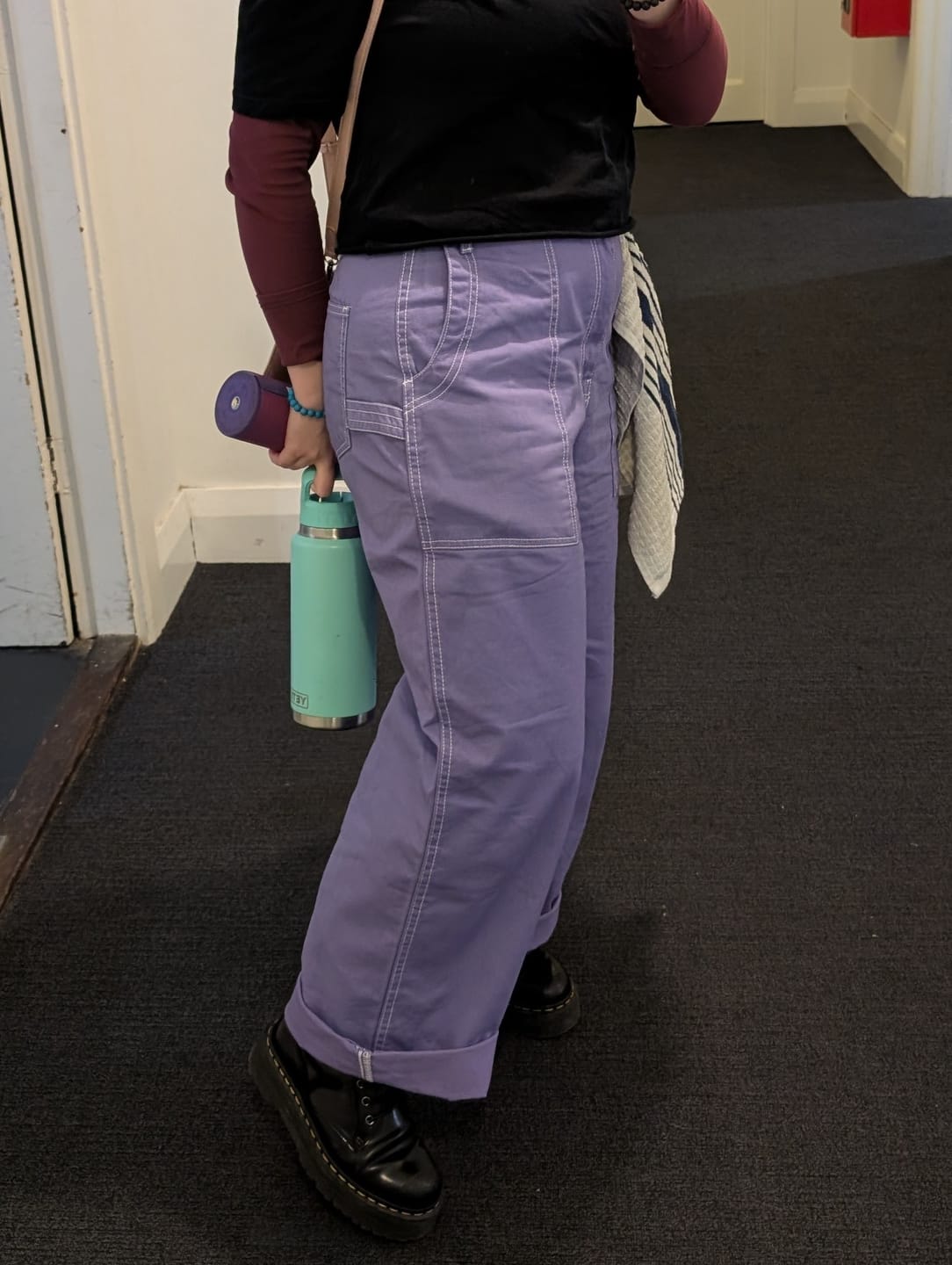 Customer photo review of Construction Pants - Milky Way