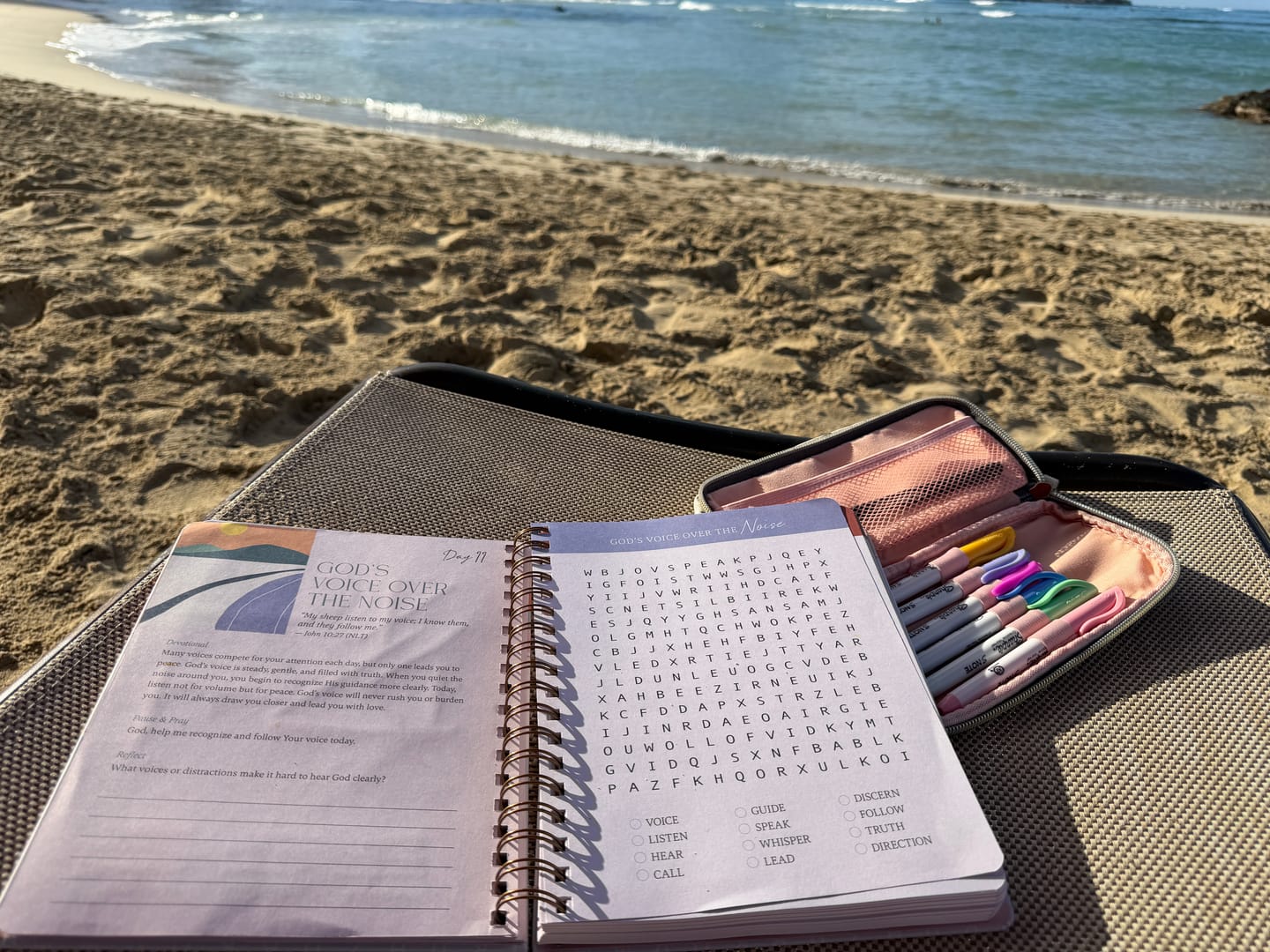 Customer photo review of Be Still: Word Search Devotional for Peace & Rest in God