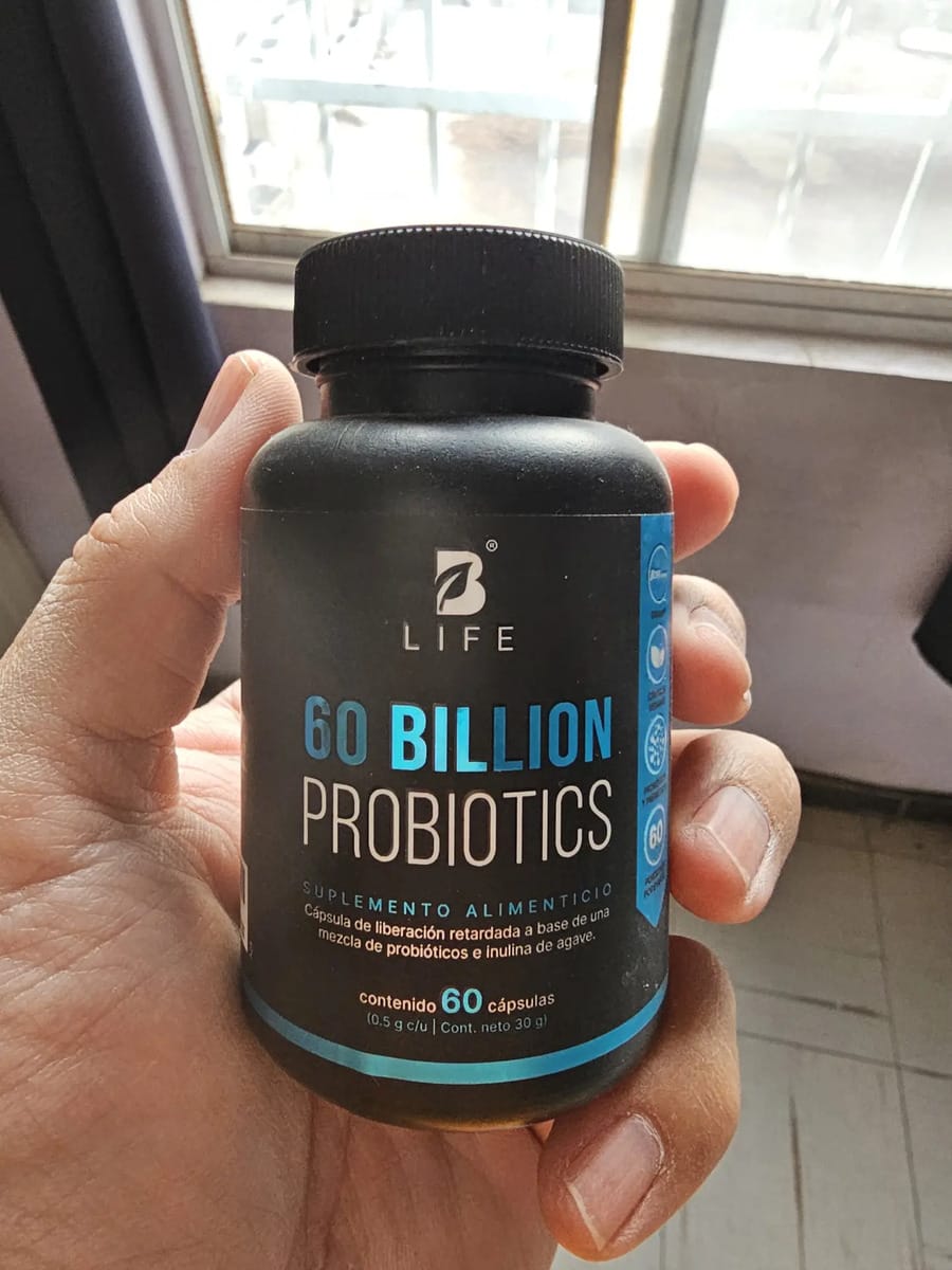 Customer photo review of Probióticos 60 billions (Con prebióticos) - 60 cápsulas