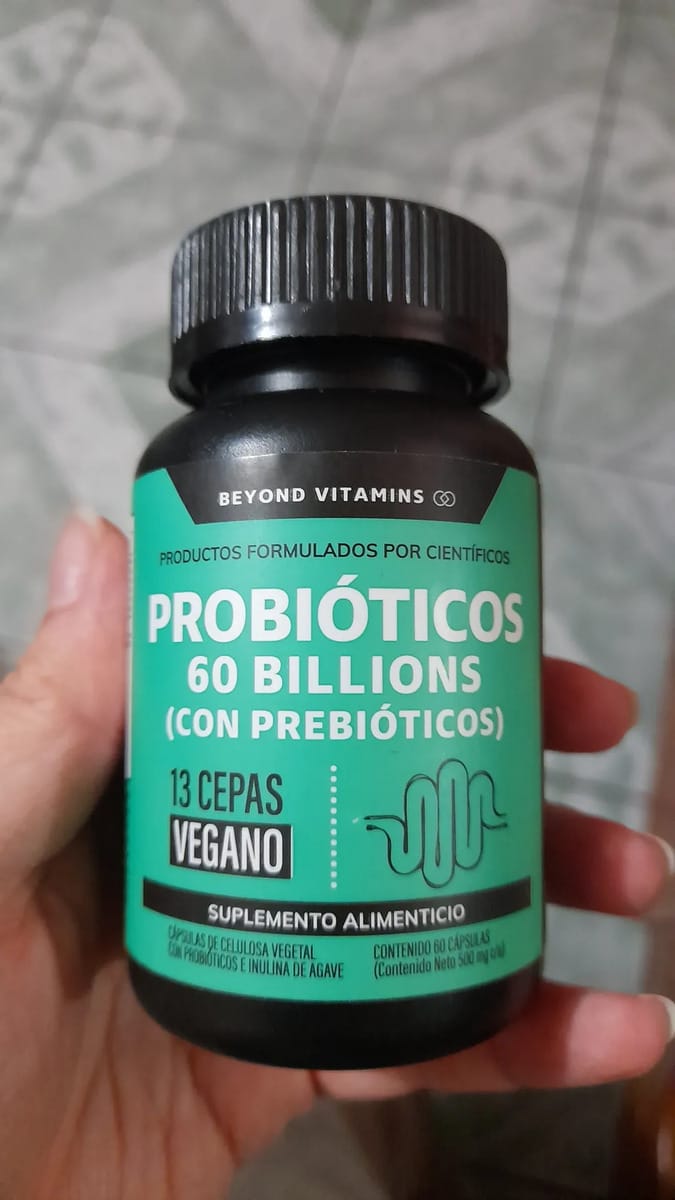 Customer photo review of Probióticos 60 billions (Con prebióticos) - 60 cápsulas