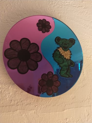 Customer photo review of Daisies & Bears Circular Wall Hanging