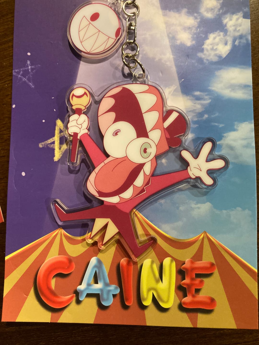 Customer photo review of Caine Keychain