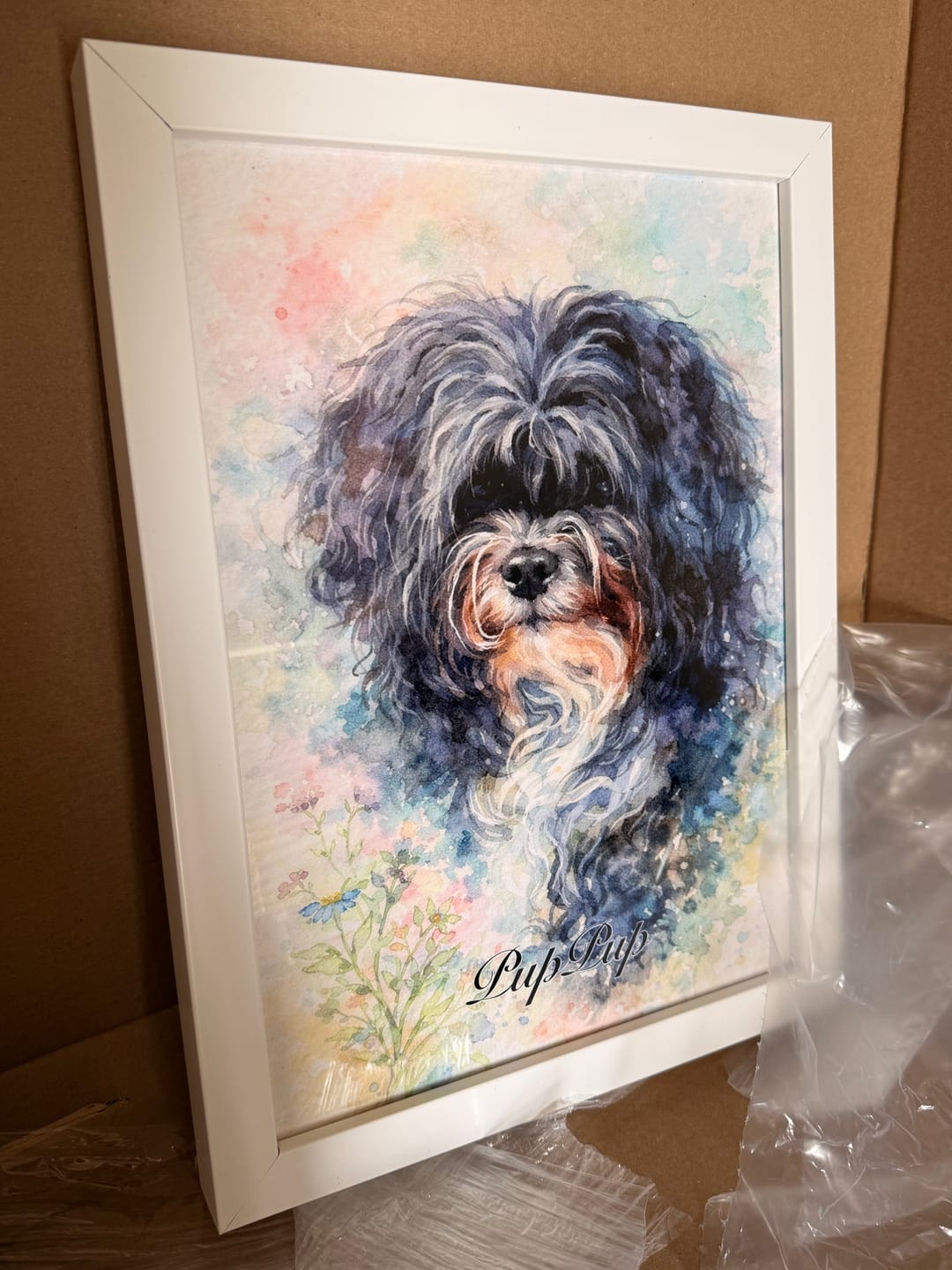 Customer photo review of Watercolor - Personalized Poster