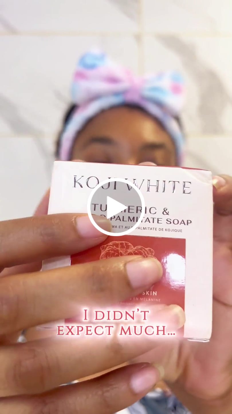 Customer video review of Turmeric & Kojic Acid Soap