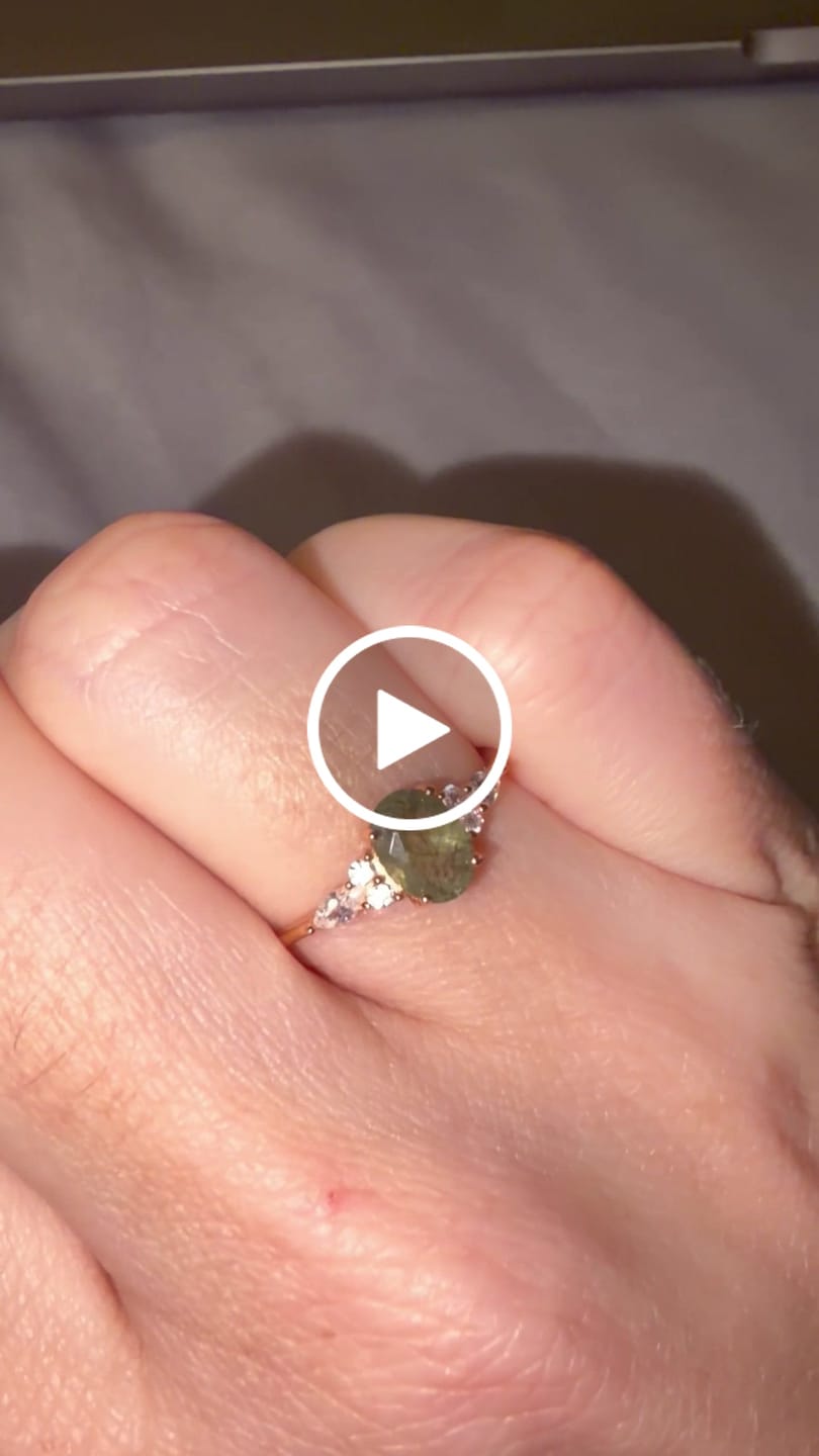 Customer video review of Green Rutilated Quartz Ring