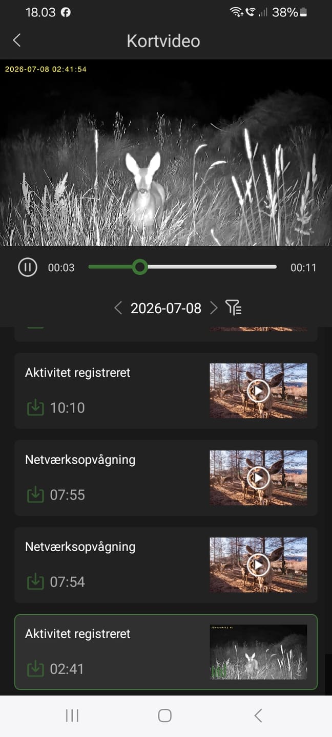 Customer photo review of Live panorama 2.0 vildtkamera inkl. solcelle + App