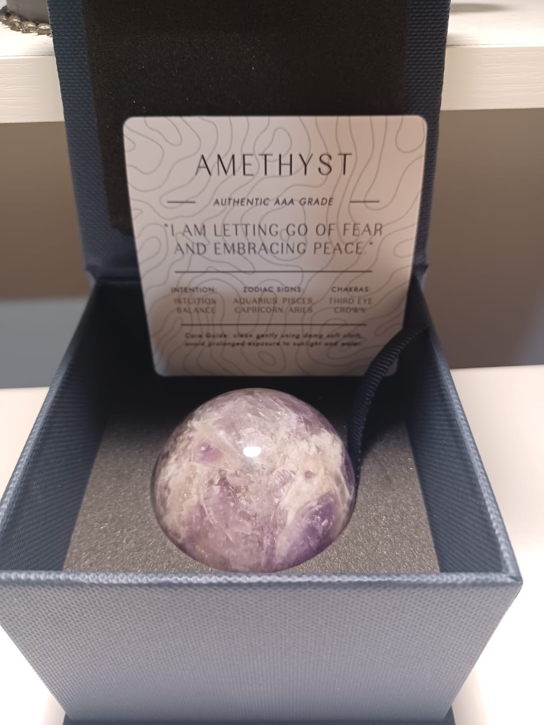 Customer photo review of Amethyst Beaded Necklace