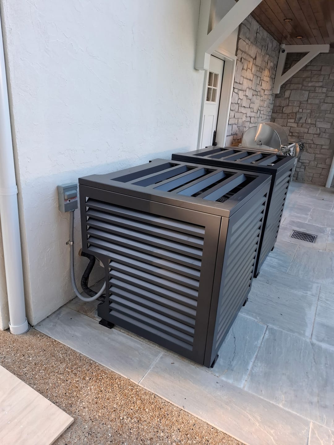Customer photo review of Central AC Cover - Black