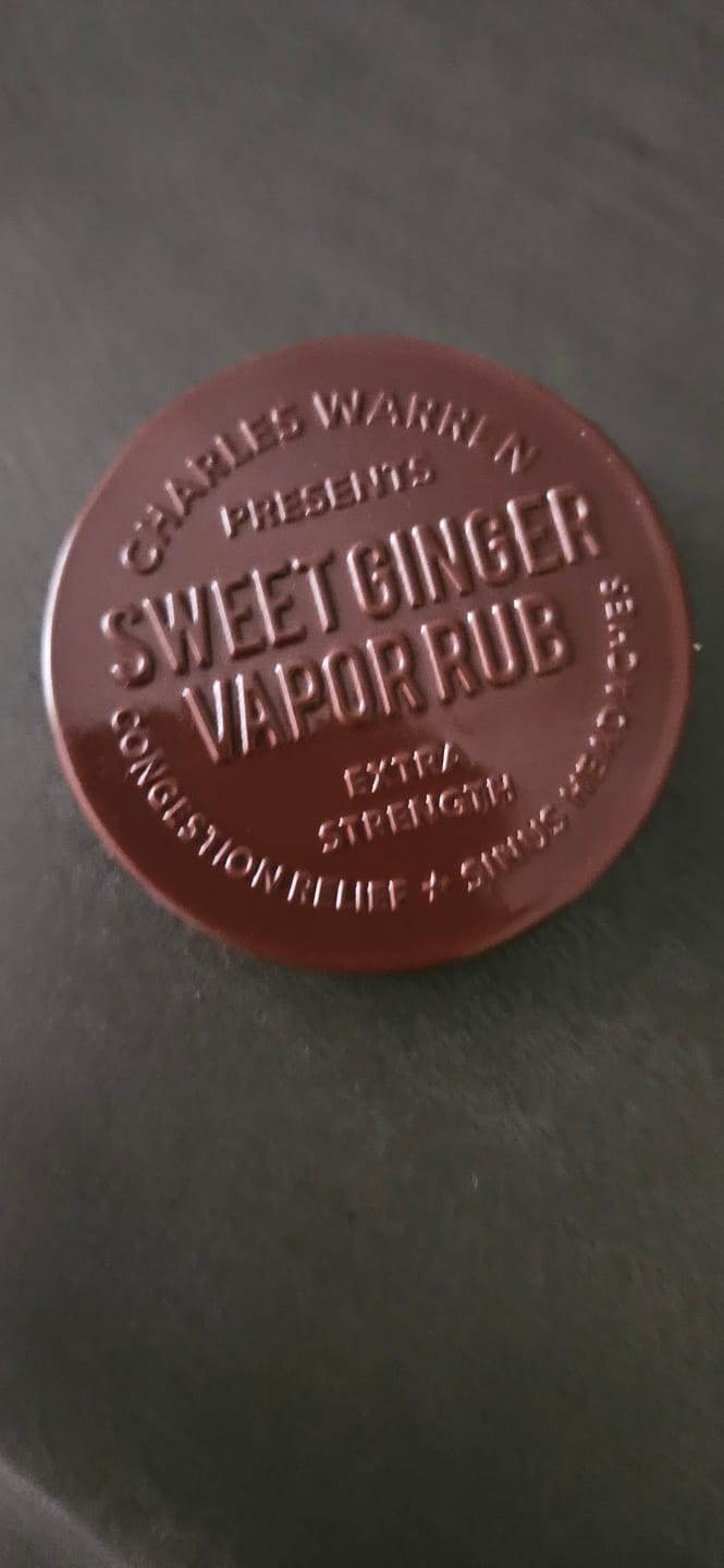 Customer photo review of Extra Strength Sweet Ginger Vapor Rub [Compact]