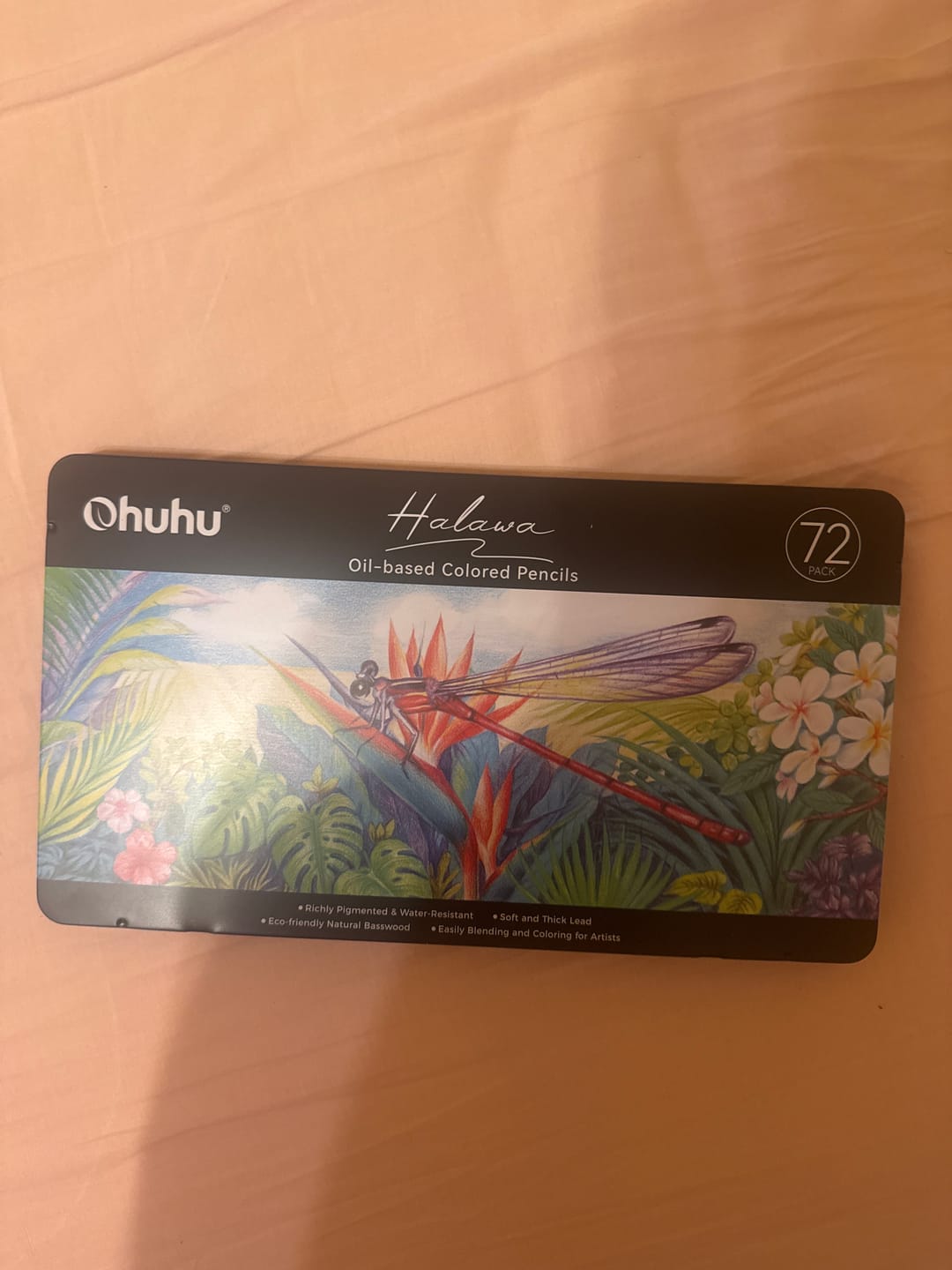Customer photo review of Ohuhu Halawa Series 72 Colors Oil-based Colored Pencils