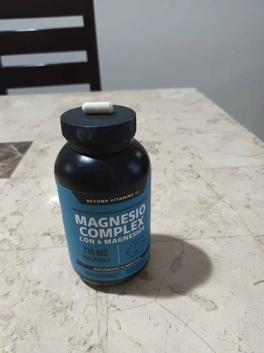 Customer photo review of Magnesio complex con 4 magnesios - 180 cápsulas