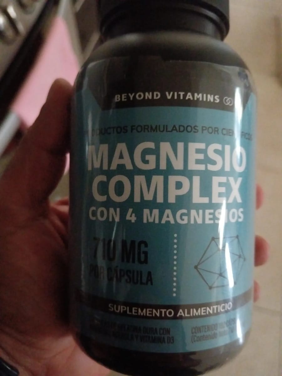Customer photo review of Magnesio complex con 4 magnesios - 180 cápsulas