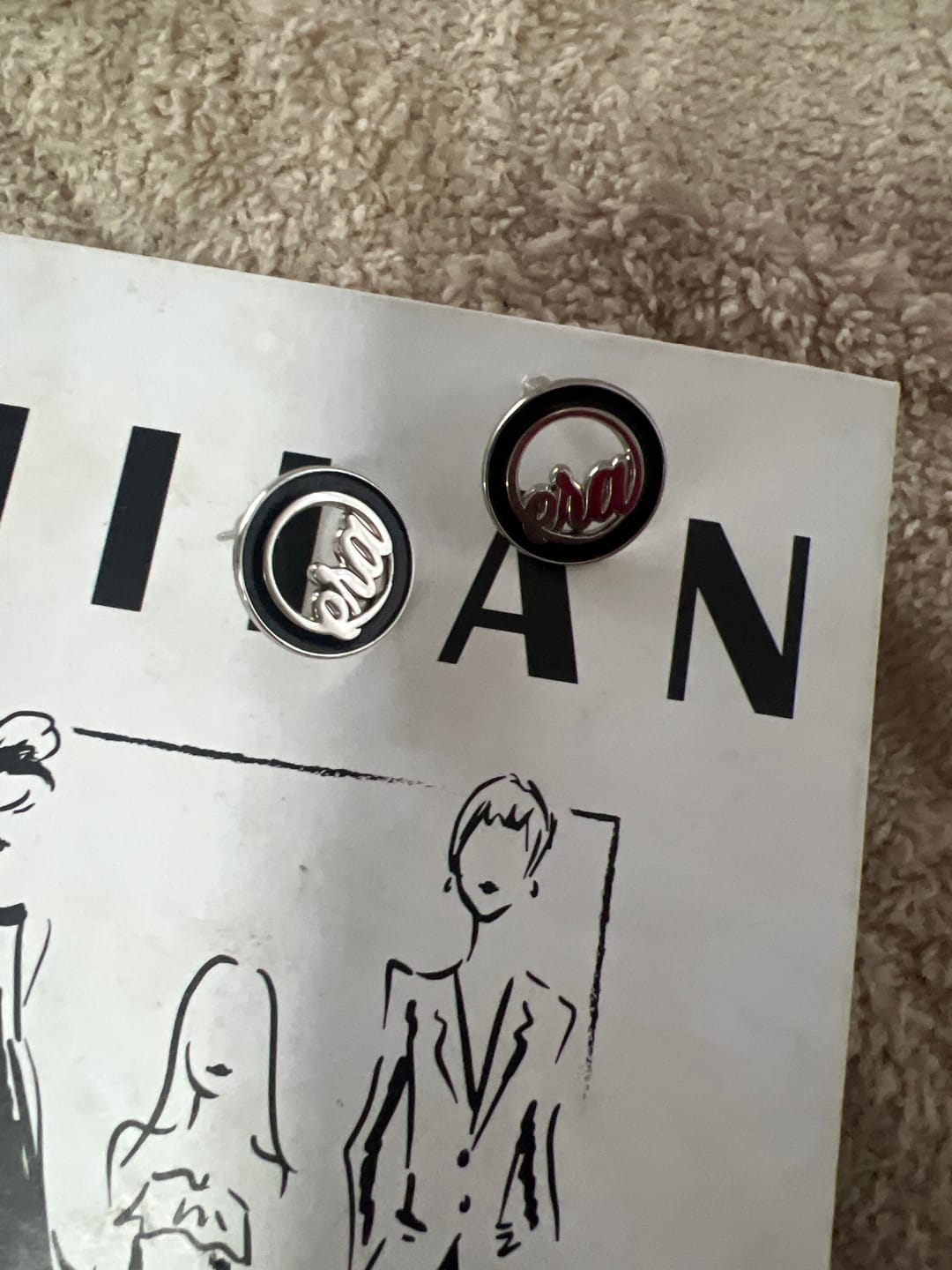 Customer photo review of Silver Diva Studs