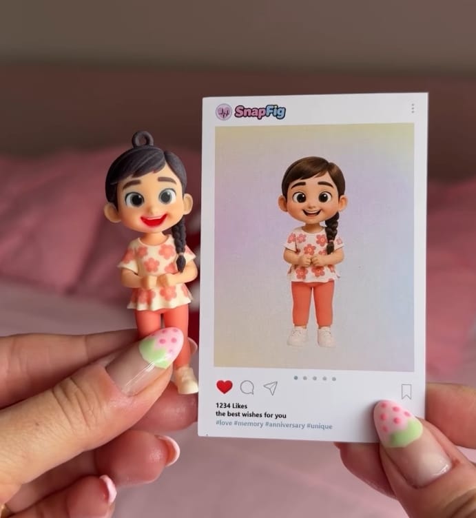 Customer photo review of Custom 3D Pet Figure Keychain