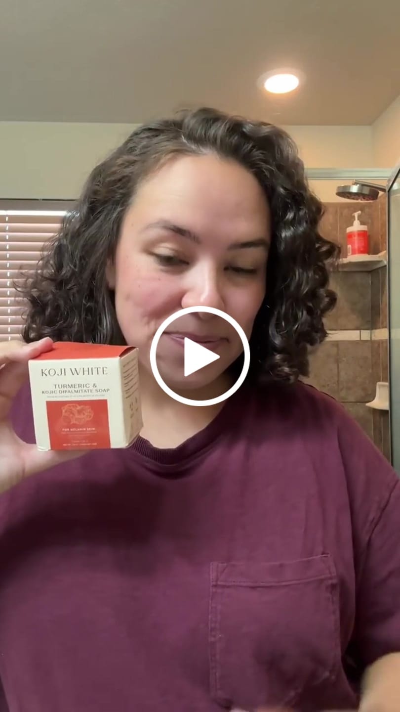 Customer video review of Turmeric & Kojic Acid Soap