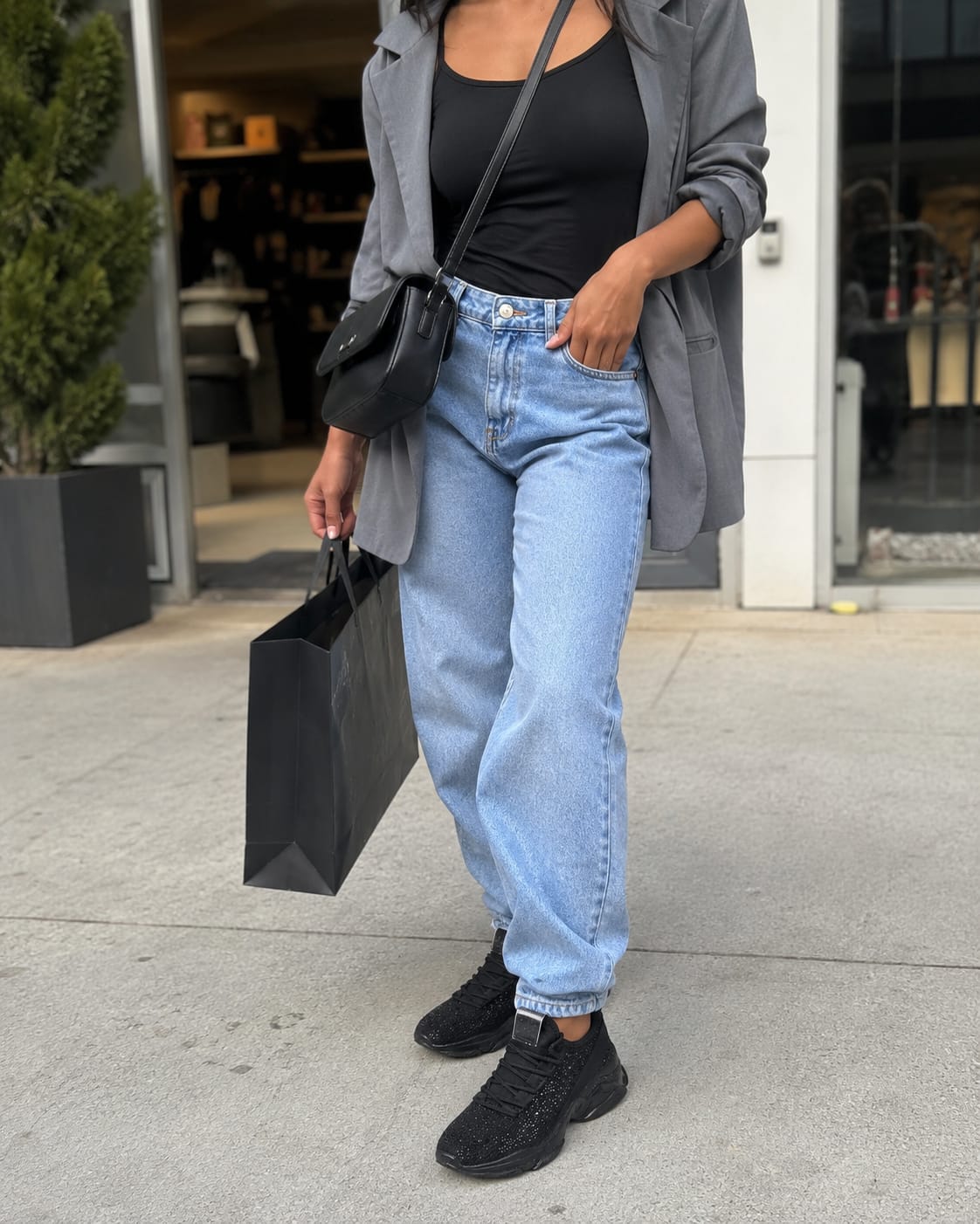 Customer photo review of Lucky Step Rhinestone Slip-On Sneakers