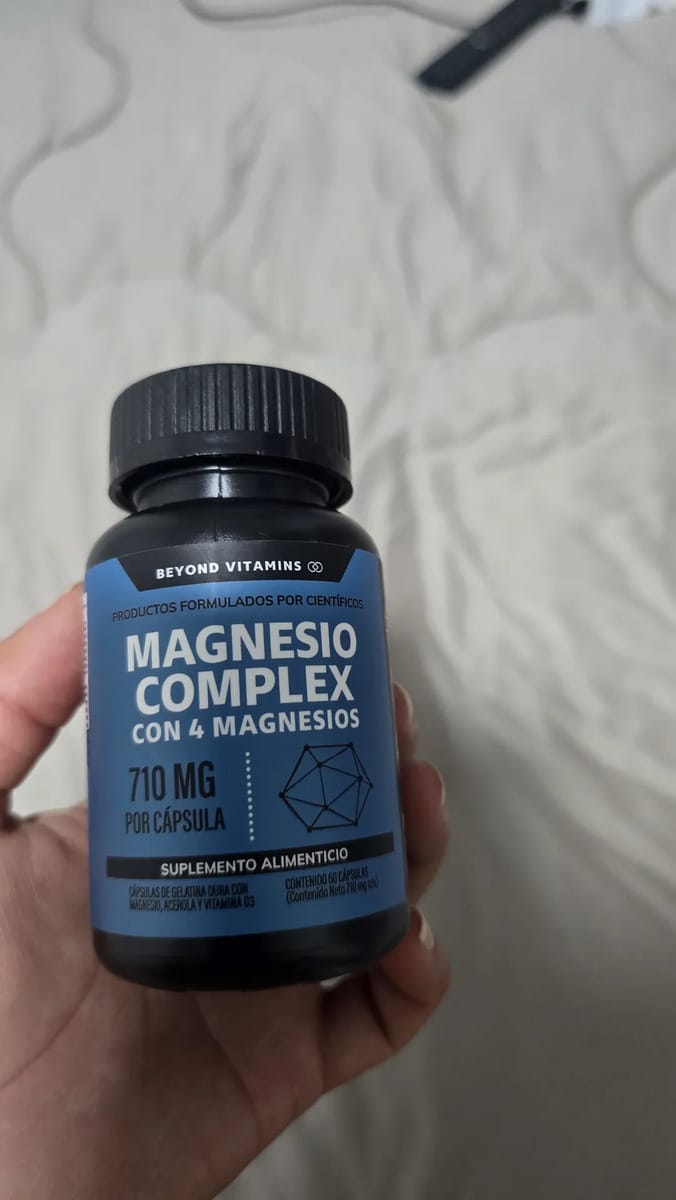 Customer photo review of Magnesio complex con 4 magnesios - 180 cápsulas