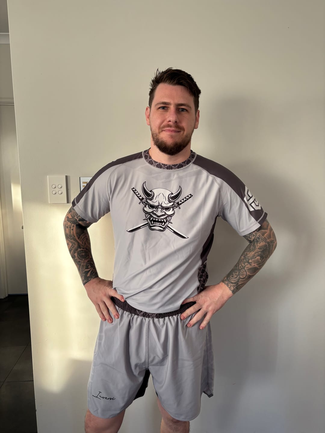 Customer photo review of ONI BJJ 2-IN-1 BJJ SHORTS