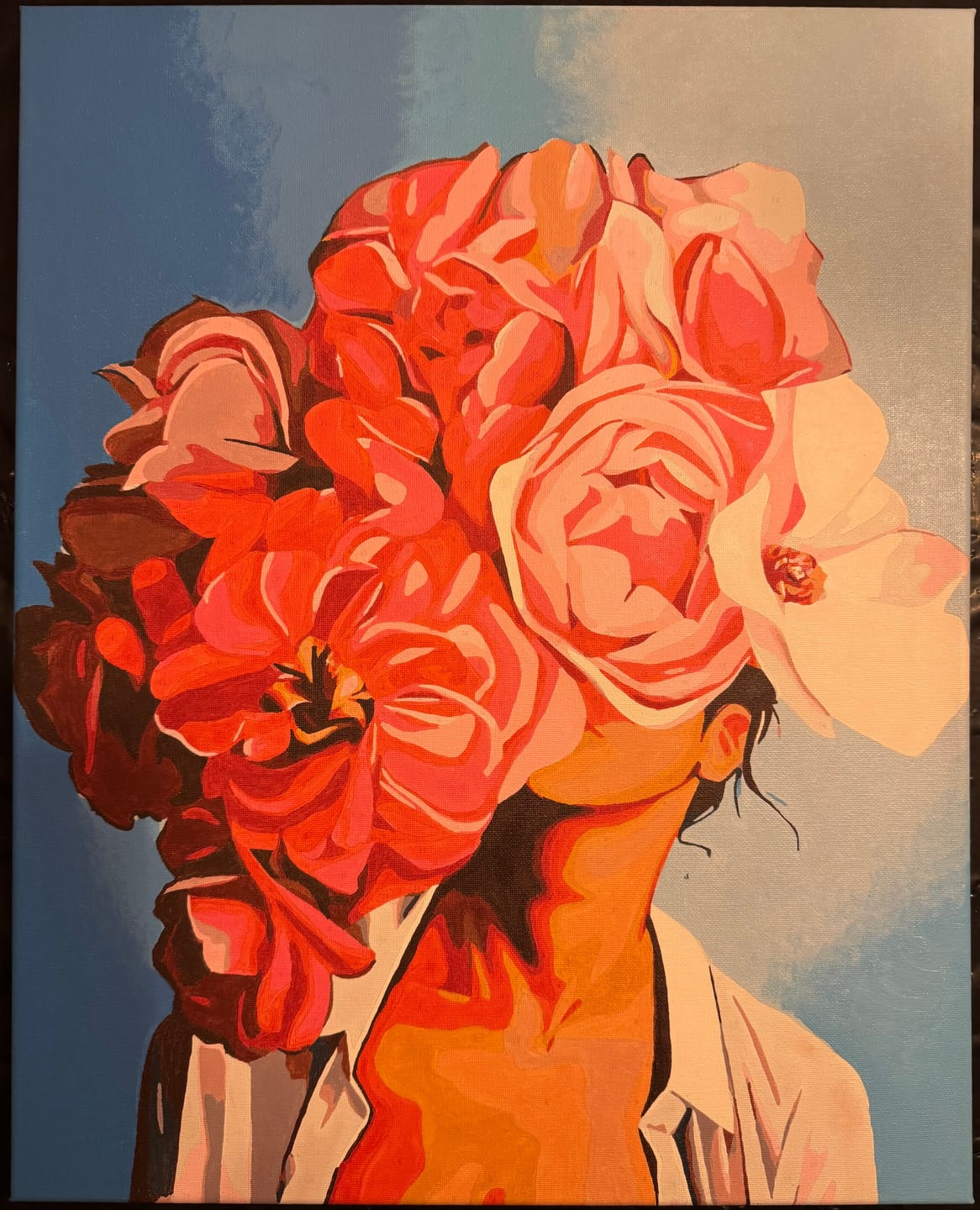 Customer photo review of Entre pétalos y silencio (Pintura por Números) 40x50 cm