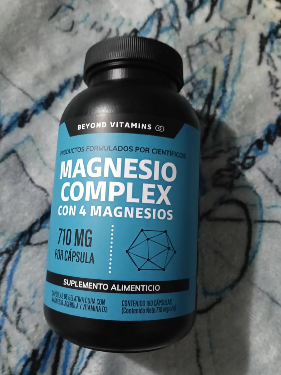Customer photo review of Magnesio complex con 4 magnesios - 180 cápsulas