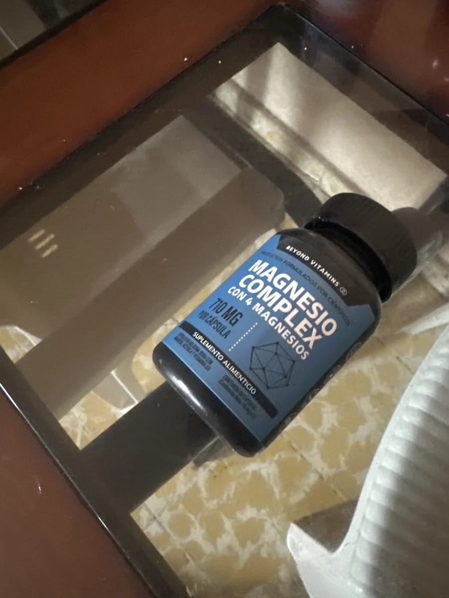 Customer photo review of Magnesio complex con 4 magnesios - 180 cápsulas
