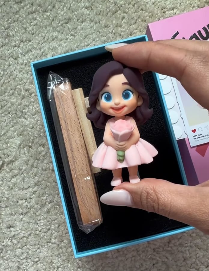 Customer photo review of Custom Pet Keychain & Bag Charm - 3D Figure from Your Photo