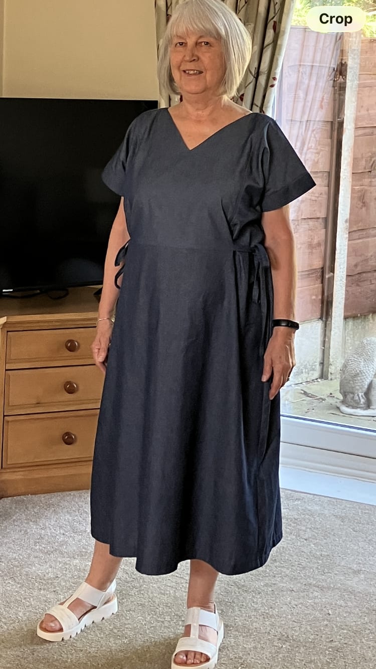 Customer photo review of Lightweight 4oz Washed Denim Fabric